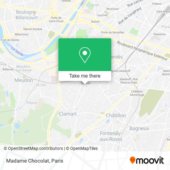 Mapa Madame Chocolat