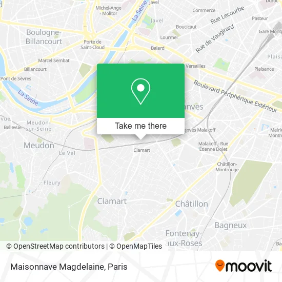 Maisonnave Magdelaine map