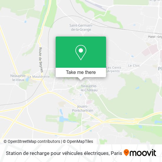 Station de recharge pour véhicules électriques map