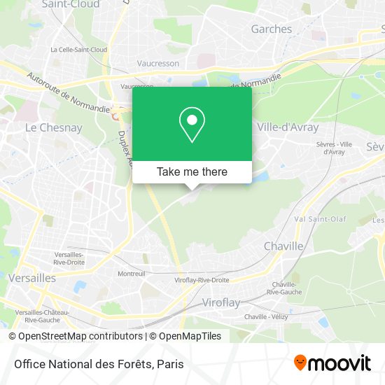 Office National des Forêts map