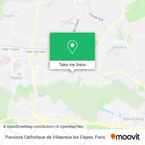 Paroisse Catholique de Villepreux les Clayes map