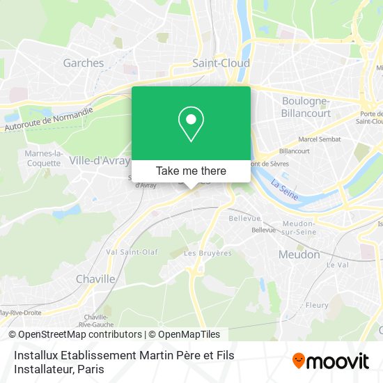 Installux Etablissement Martin Père et Fils Installateur map