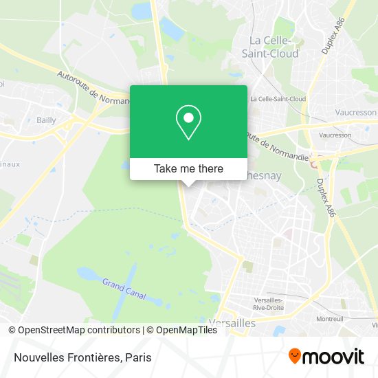 Nouvelles Frontières map