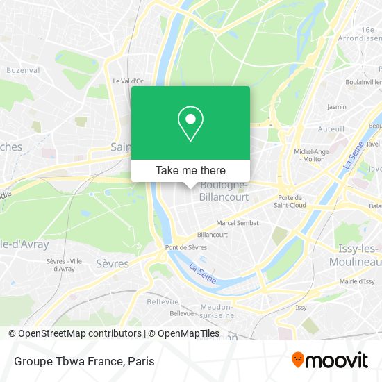 Groupe Tbwa France map