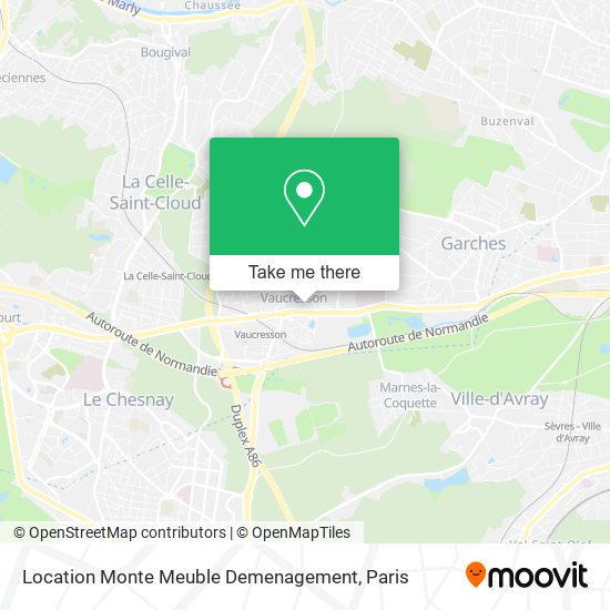 Location Monte Meuble Demenagement map