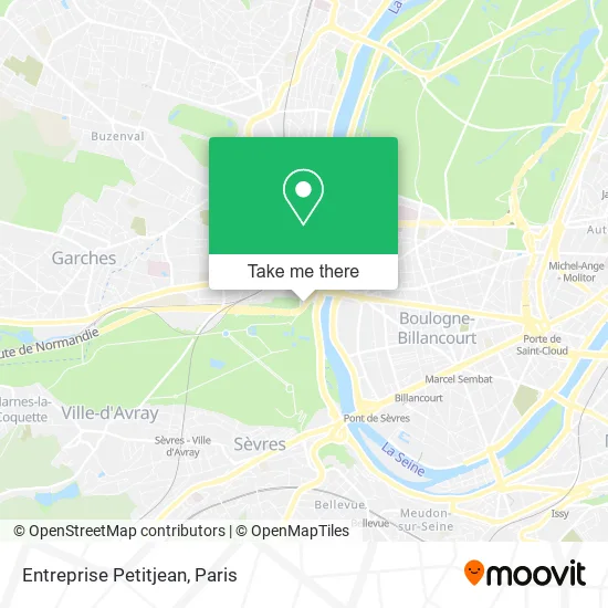 Entreprise Petitjean map