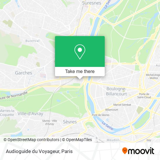 Audioguide du Voyageur map