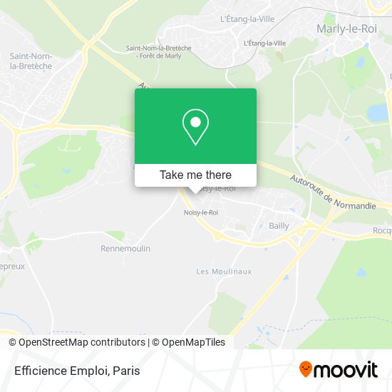 Efficience Emploi map