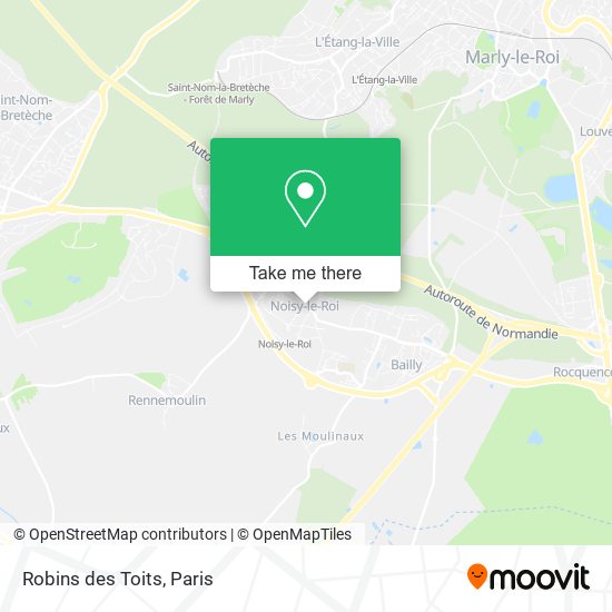Robins des Toits map