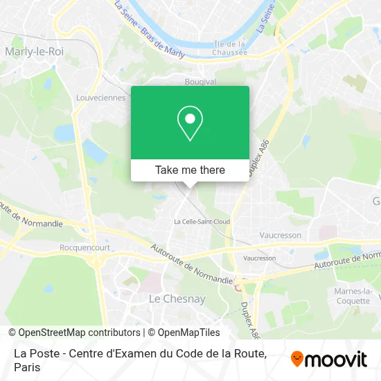 La Poste - Centre d'Examen du Code de la Route map