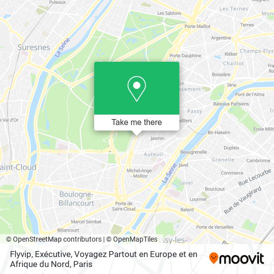 Mapa Flyvip, Exécutive, Voyagez Partout en Europe et en Afrique du Nord