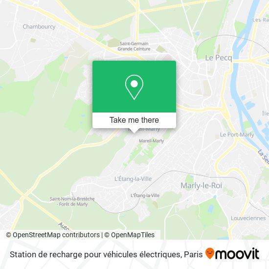 Station de recharge pour véhicules électriques map