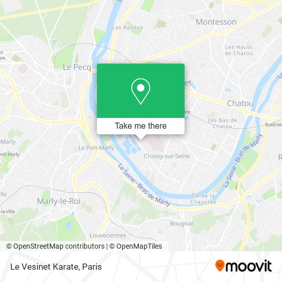 Le Vesinet Karate map