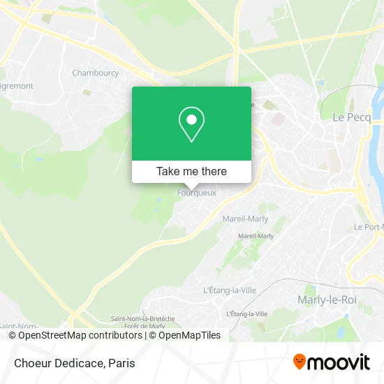 Choeur Dedicace map