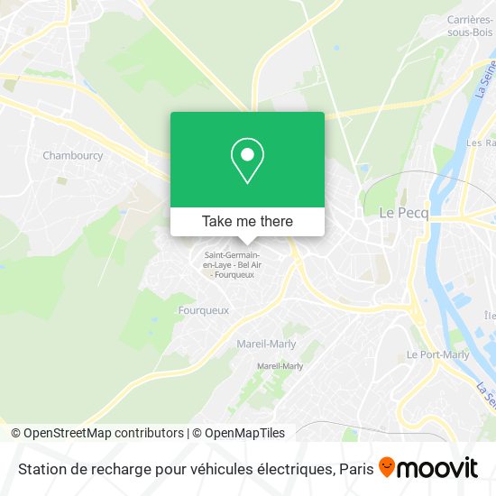 Station de recharge pour véhicules électriques map