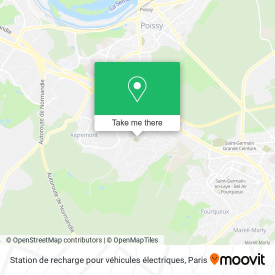 Station de recharge pour véhicules électriques map