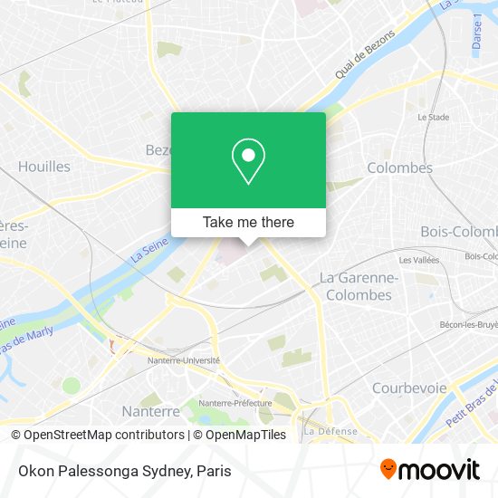 Mapa Okon Palessonga Sydney