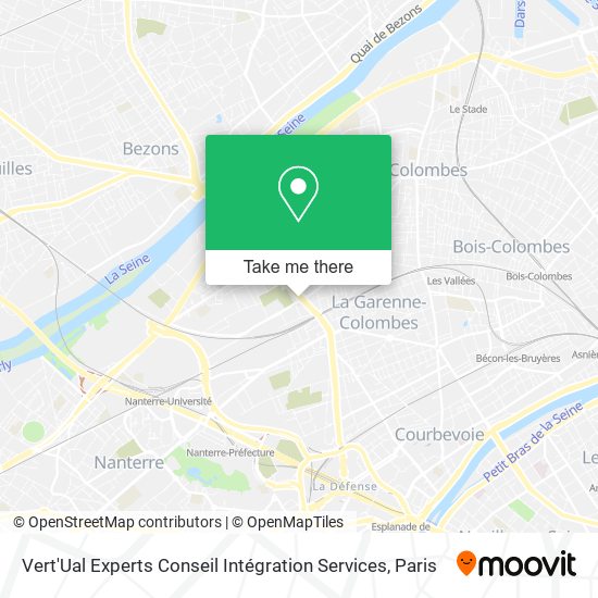 Mapa Vert'Ual Experts Conseil Intégration Services