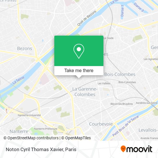 Mapa Noton Cyril Thomas Xavier