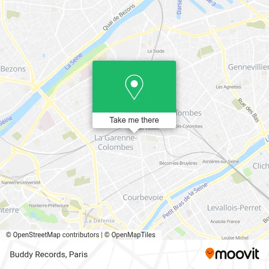 Buddy Records map