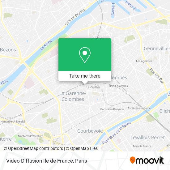 Video Diffusion Ile de France map