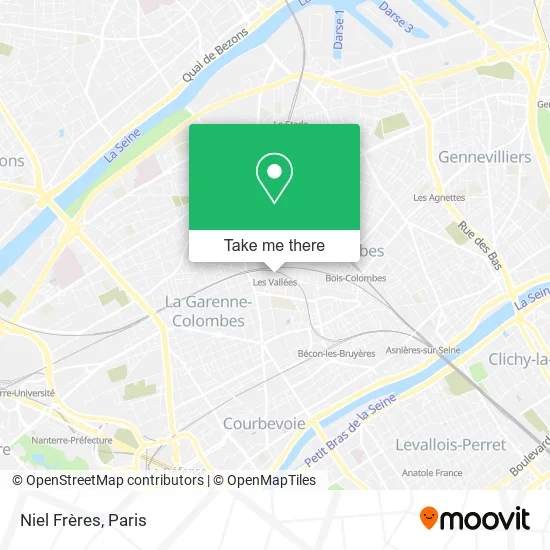 Niel Frères map