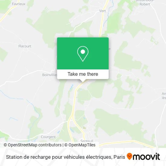 Station de recharge pour véhicules électriques map