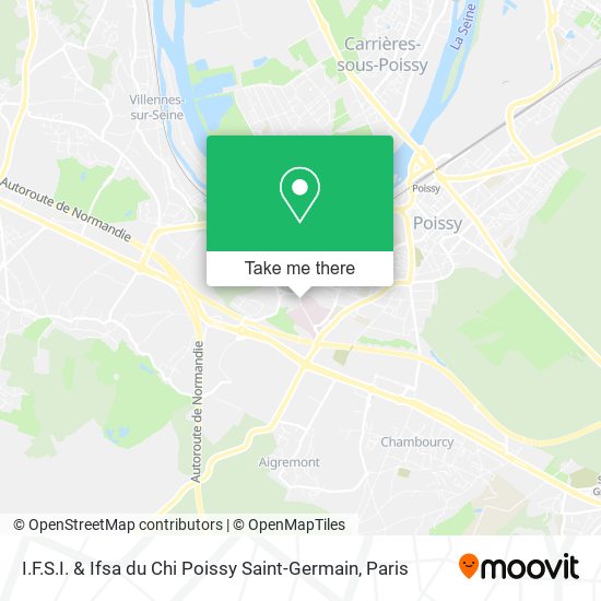 I.F.S.I. & Ifsa du Chi Poissy Saint-Germain map