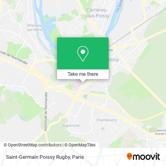 Saint-Germain Poissy Rugby map