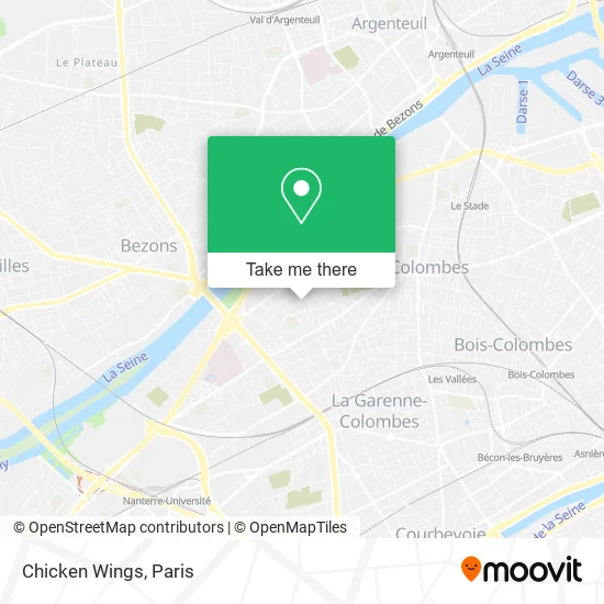 Chicken Wings map