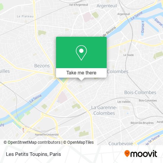 Les Petits Toupins map