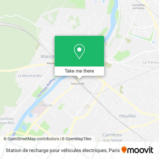 Station de recharge pour véhicules électriques map