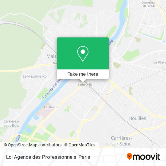 Lcl Agence des Professionnels map