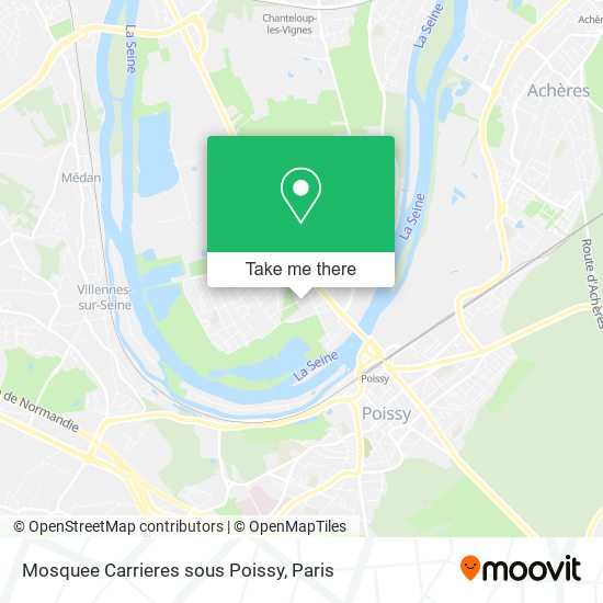Mosquee Carrieres sous Poissy map