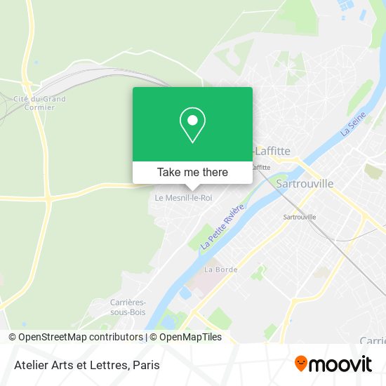 Atelier Arts et Lettres map