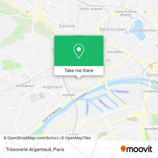 Trésorerie Argenteuil map