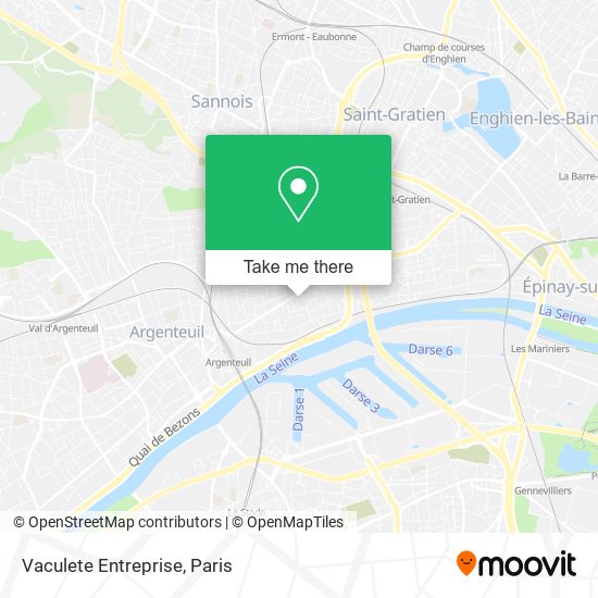 Vaculete Entreprise map