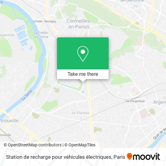 Station de recharge pour véhicules électriques map