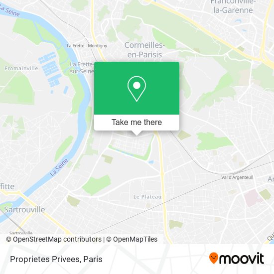 Proprietes Privees map