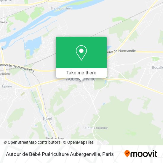 Mapa Autour de Bébé Puériculture Aubergenville