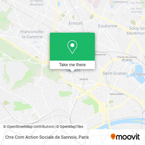 Mapa Ctre Com Action Sociale de Sannois