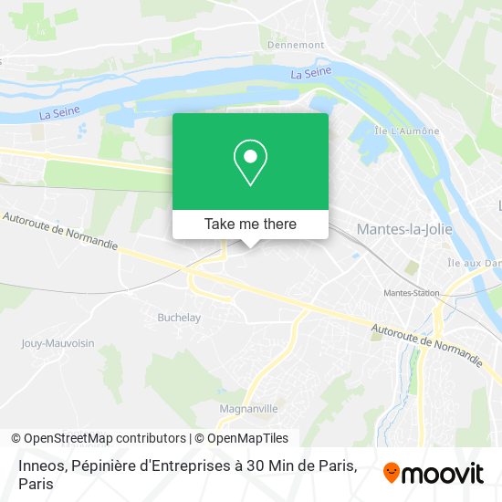Mapa Inneos, Pépinière d'Entreprises à 30 Min de Paris