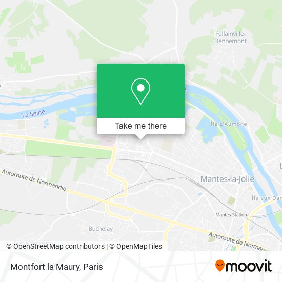 Montfort la Maury map
