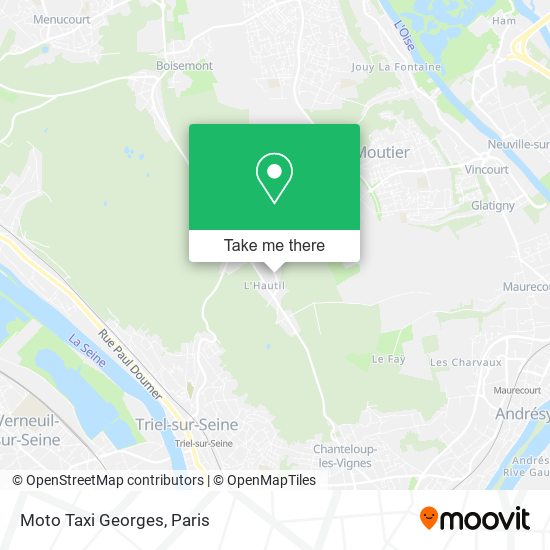 Moto Taxi Georges map