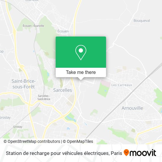 Mapa Station de recharge pour véhicules électriques