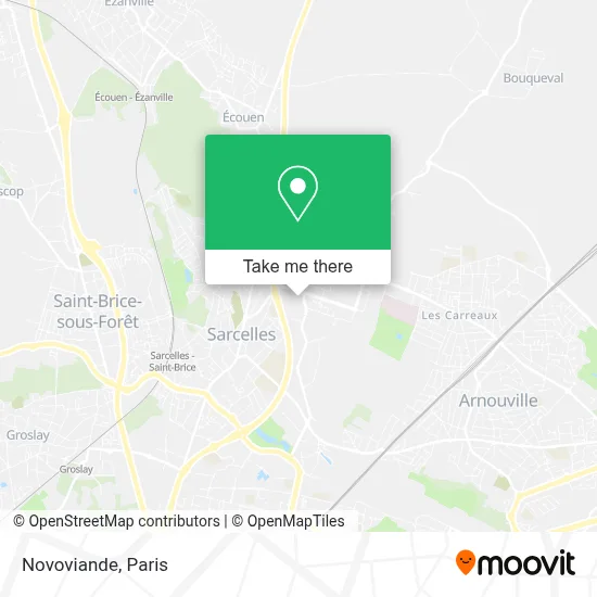 Novoviande map