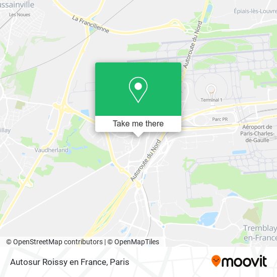 Autosur Roissy en France map