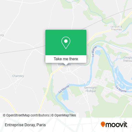 Entreprise Doray map