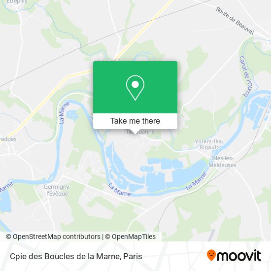 Mapa Cpie des Boucles de la Marne