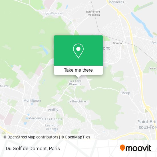 Du Golf de Domont map